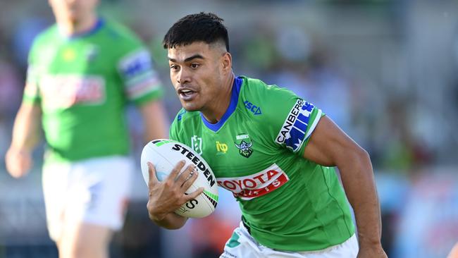 Canberra’s promising young back Matthew Timoko. Picture: NRL Photos