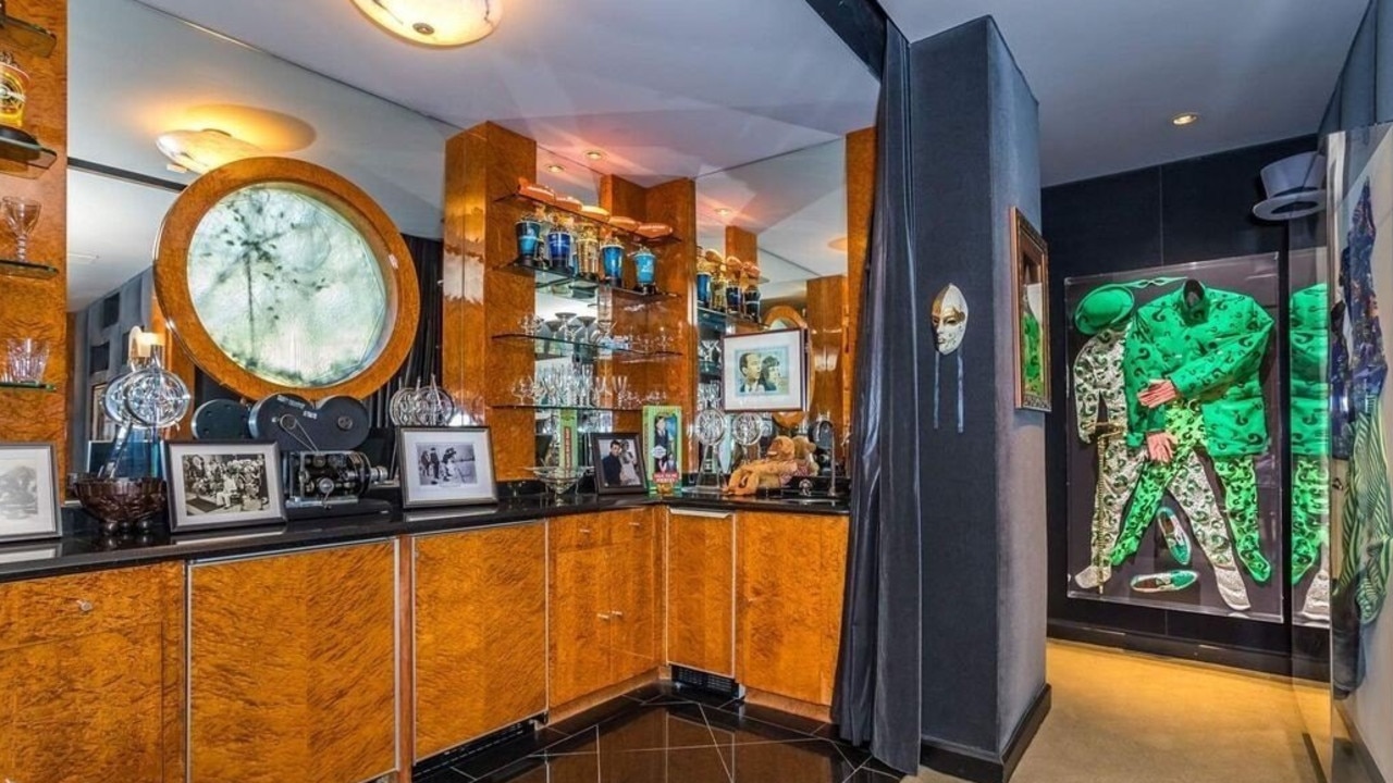Bar with movie memorabilia. Picture: Realtor