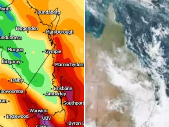 Rainy weekens for Brisbane in 2025