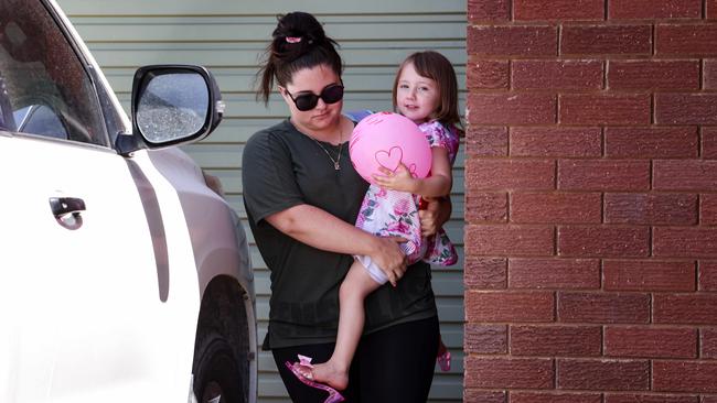 Cleo Smith with mother Ellie. Picture: Colin Murty