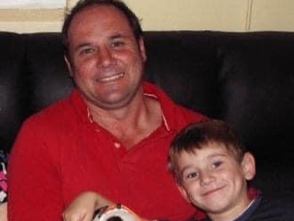 Sgt Brad Edwards pictured with his son Charlie. “He was an awesome father” Charlie said.