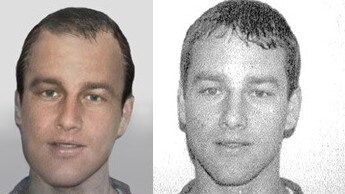 An image of what Paul Wright might look like how, and a photo from the time of his disappearance. Picture: Victoria Police