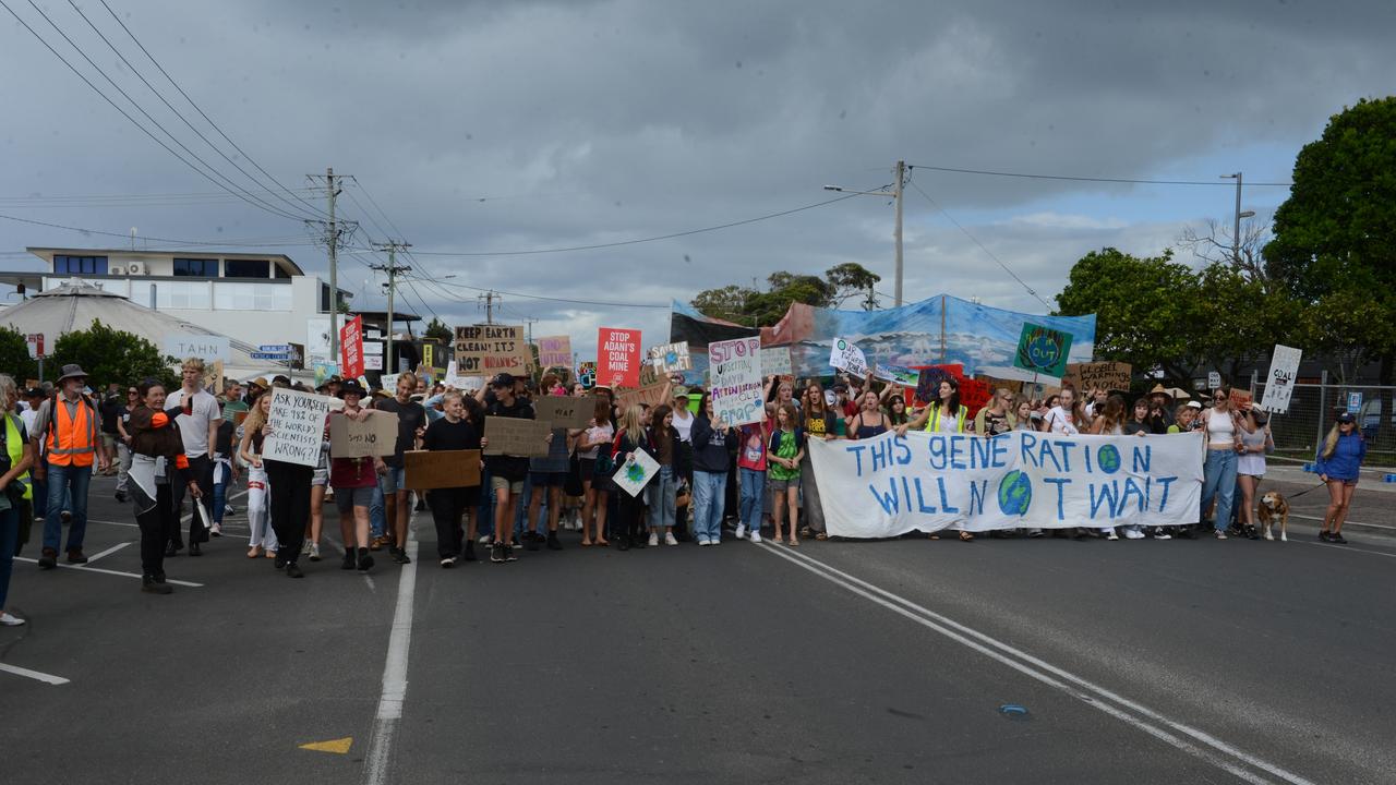 A School Strike for Climate protest was held in Byron Bay on Friday, May 21, 2021. Picture: Liana Boss