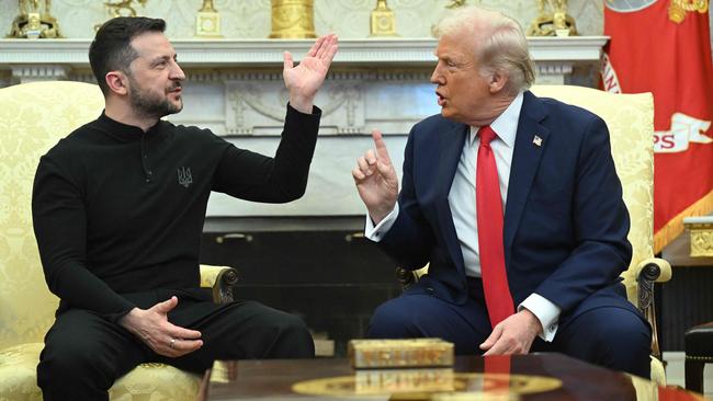 The Oval Office confrontation between Zelensky and Trump has left the world order in unfamiliar territory. Picture: AFP