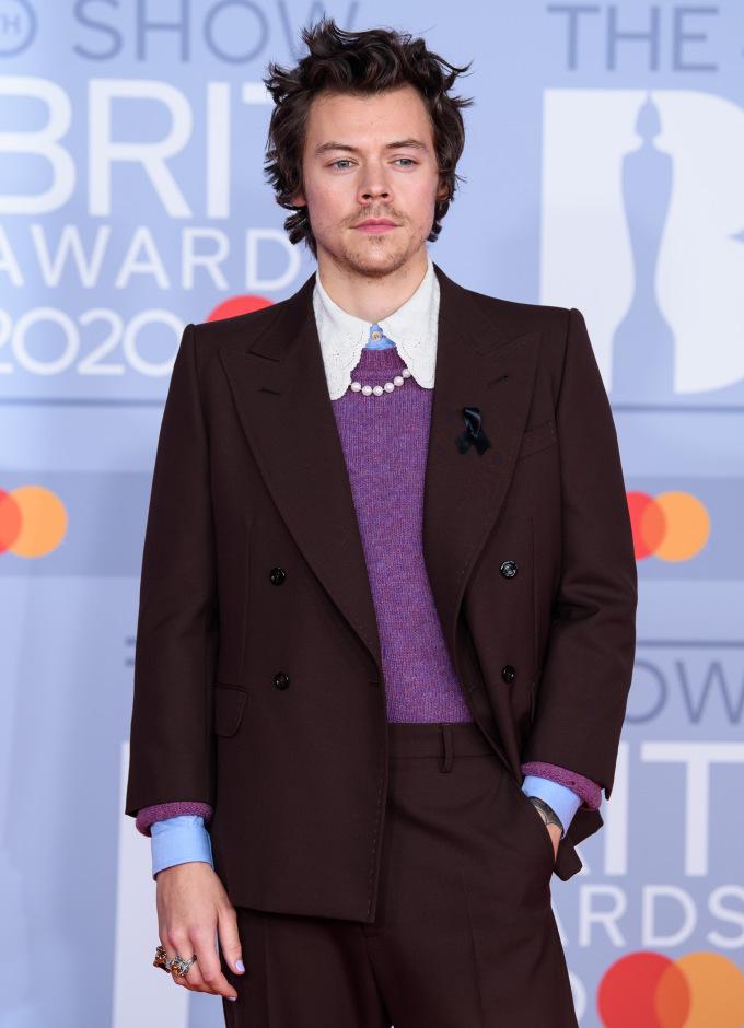 Harry Styles in Gucci at the 2020 Brit Awards