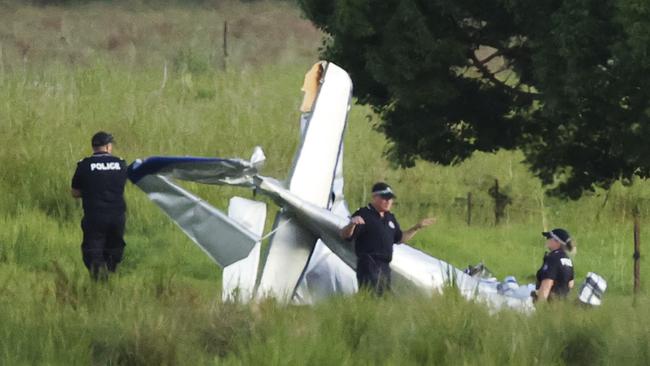 The Australian Transport and Safety Bureau will not investigate a crash at Kybong between two aircraft which killed two men, as the planes involved fell outside its remit. Picture Lachie Millard