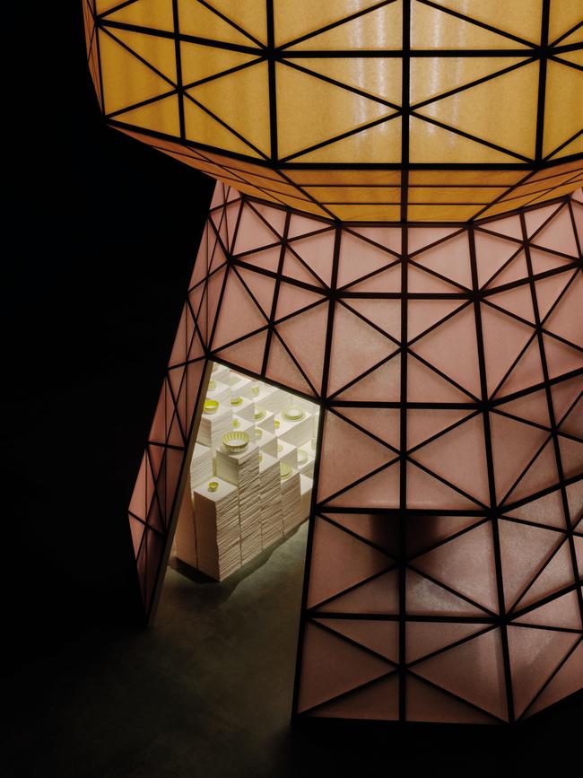 Milan Design week 2022, Hermes Installation: Looking for Lightness. Photo: Maxime Verret/Supplied