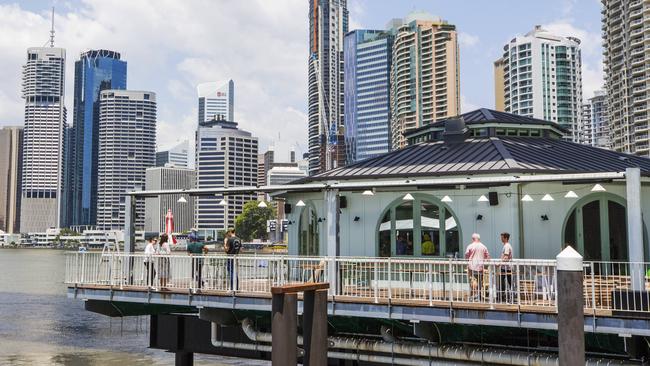 New restaurant Mr Percivals at the Howard Smith Wharves under the Story Bridge. Picture: Lachie Millard