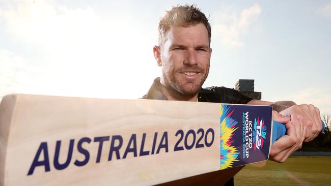 Aaron Finch ahead of next year’s T20 World Cup in Australia. Picture: Michael Klein