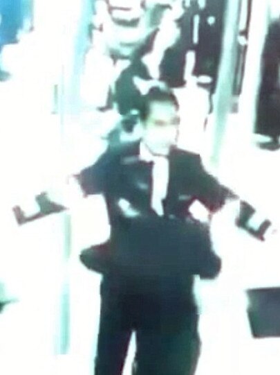 CCTV footage of missing MH370 co-pilot Fariq Hamid. Picture: Supplied