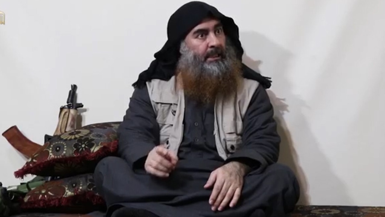 Abu Bakr al-Baghdadi. Picture: Al-Furqan/AFP.