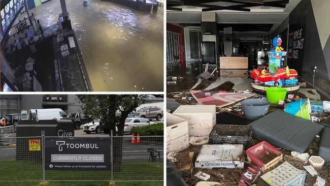 Toombul shopping centre will be closed for months after flooding.