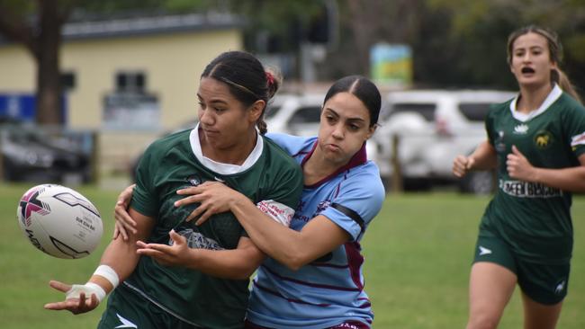 Premier Womens rugby between Wests and Norths. Saturday April 1, 2023. Picture: Nick Tucker.