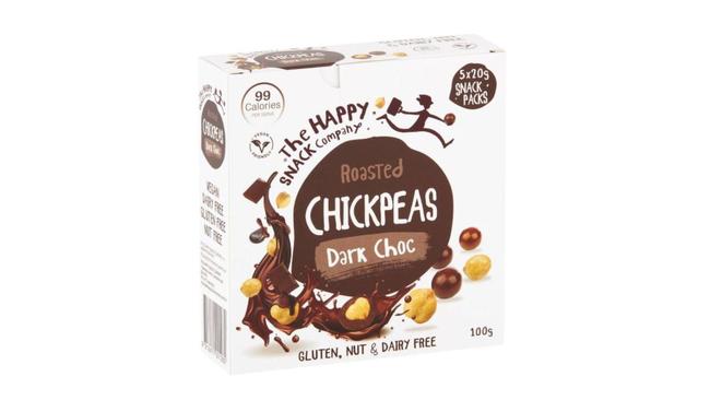 Happy Snack Company Roasted Chickpeas Chocolate.