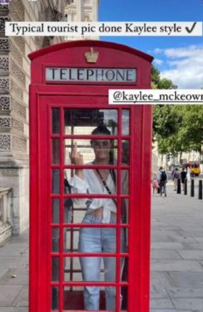 Kaylee McKeon in London.