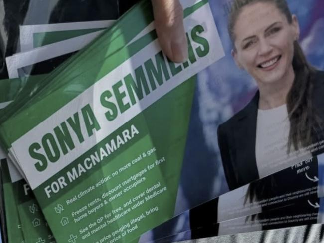 Macnamara Greens candidate Sonya Semmens has been accused of trying to hide party's anti-Israel stance by leaving the Greens’ position on the Israel-Hamas war out of her campaign materials. Picture: Supplied,