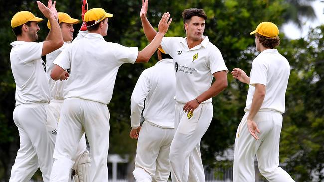 Cricket action between Toombul and Wests. Saturday December 17, 2022. Picture: John Gass