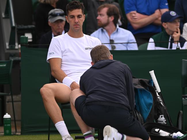 Thanasi Kokkinakis has been struck by the injury curse again. Picture: Mike Hewitt/Getty Images