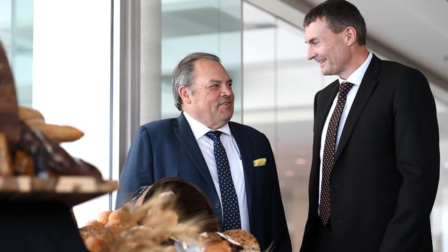 Retail Food Group managing director Andre Nell and chairman Colin Archer during the company's annual general meeting in Southport in November.