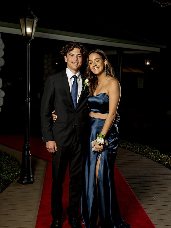 Formal for year 12 students from Emmanuel College. Sam Cali & Ashleigh Galjaardt. Picture: Jerad Williams