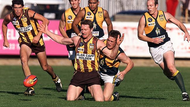 Rob Walker’s brilliant career with Wangaratta Rovers was abruptly cut short by injury.