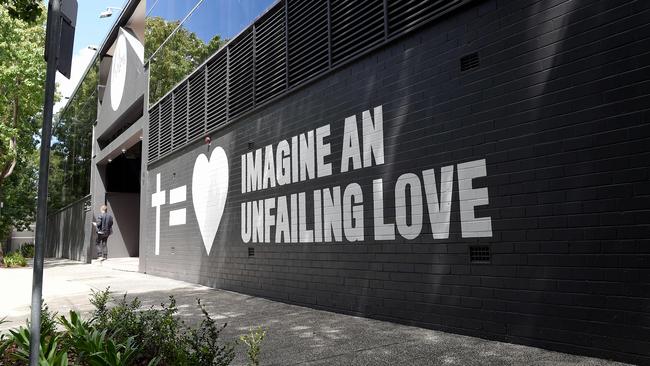 The Hillsong Church building in Waterloo, Sydney. Picture: NCA NewsWire/Bianca De Marchi