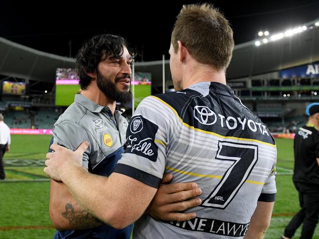 Without Thurston, Morgan will become the Cowboys’ dominant playmaker. Picture: AAP