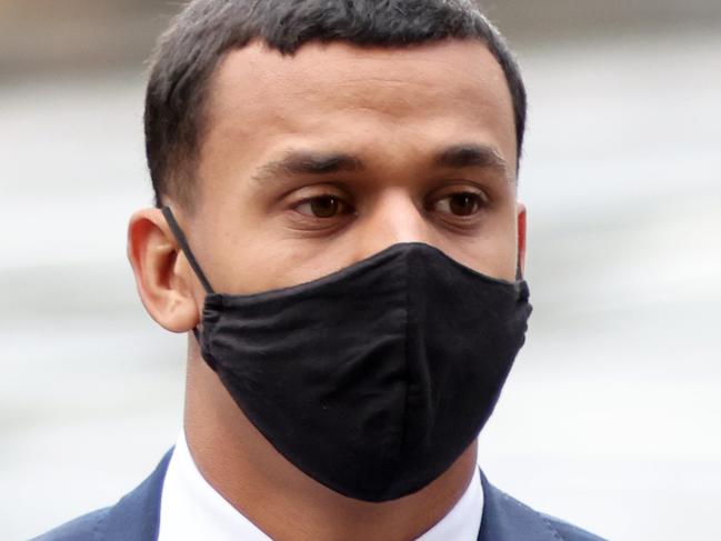 SYDNEY, AUSTRALIA - NewsWire Photos MARCH 30, 2022: Tristan Sailor pictured as he arrives at Downing Centre Courts, Sydney CBD.Picture: NCA NewsWire / Damian Shaw