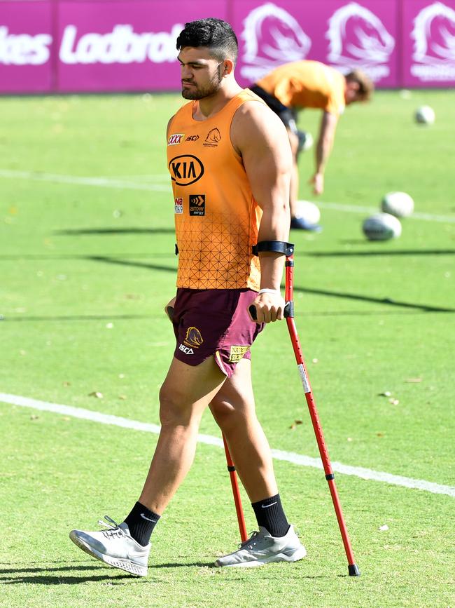 David Fifita has a tough decision. Picture: AAP/Darren England