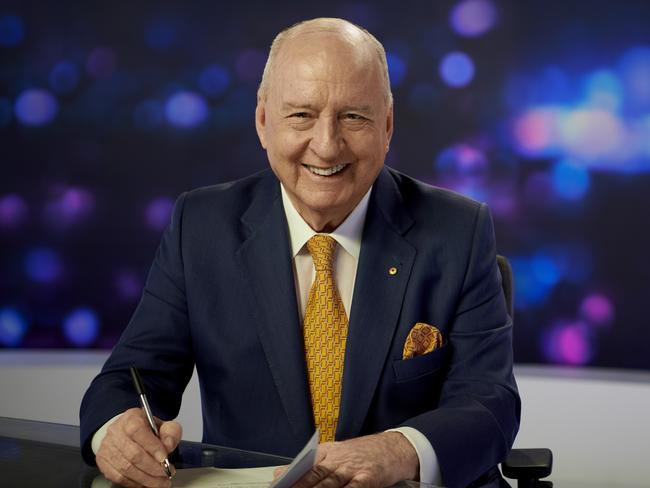 Alan Jones on set at Sky News ahead of his show’s launch. Picture: Sky News Australia