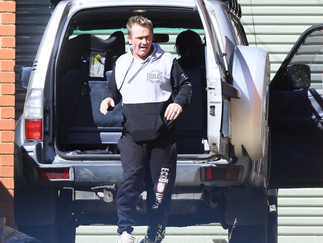 Dereck Dover pictured outside his Canberra house this week. 