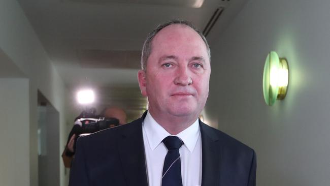 Barnaby Joyce at Parliament House. Picture: Kym Smith