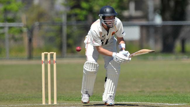 Tom Morris batting for St Kilda. Picture: Derrick den Hollander