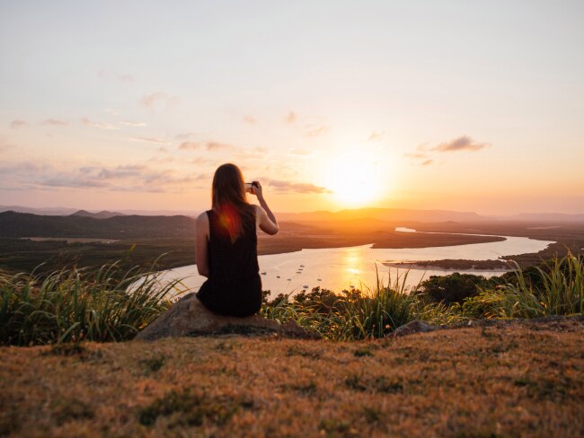 Head up Cooktown's Grassy Hill for sunset. Picture: Tourism Tropical North Queensland