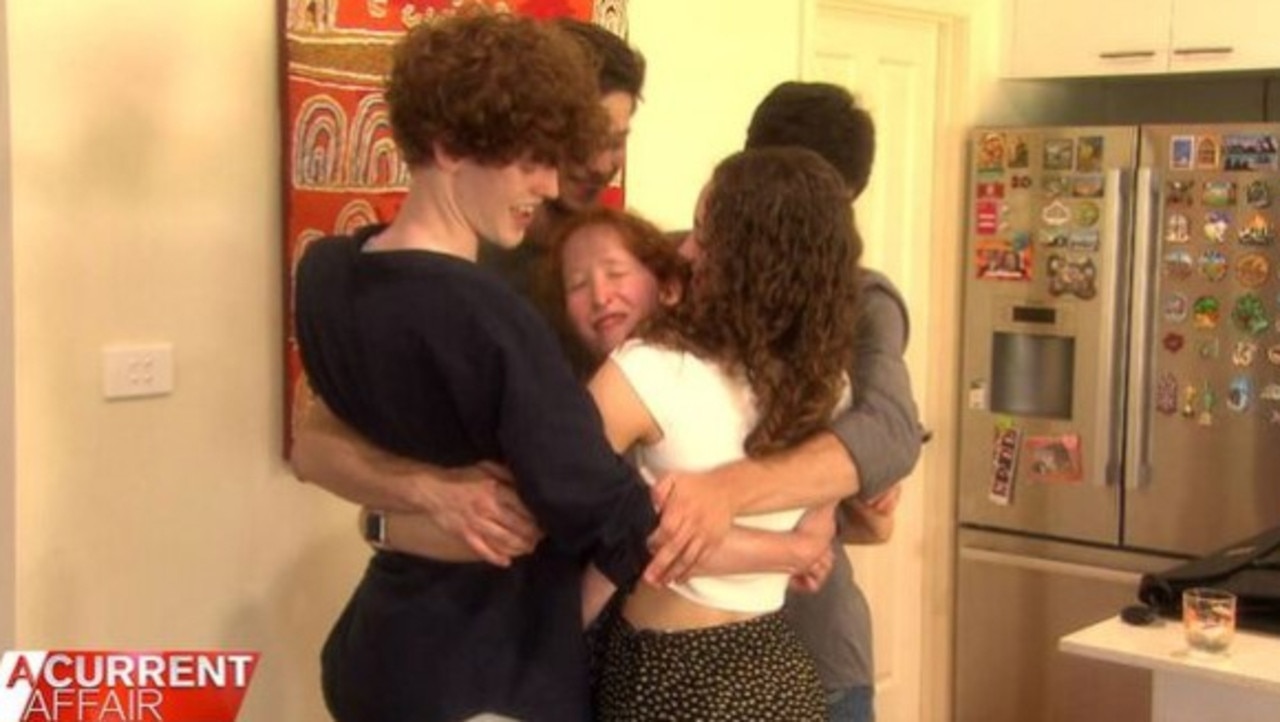 Bendetta loves larking around with her family. Picture: Channel 9/ACA.
