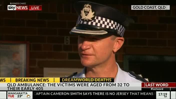 Queensland police outline Dreamworld tragic accident