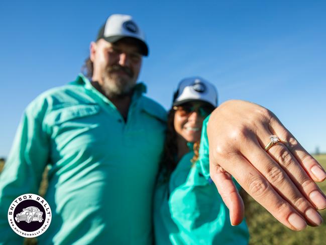 Day 4: Bourke to Mitchell — Day 4 got romantic, congratulations to the happy couple. Photo: BOX RALLIES