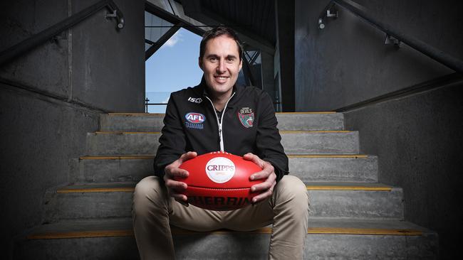 Tasmania Devils NAB League Development Coach Cameron Joyce Picture: LUKE BOWDEN