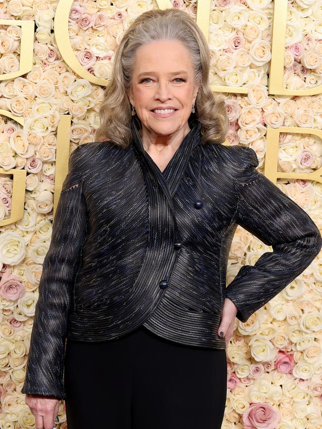 Bates on the red carpet at The Beverly Hilton hotel ahead of the ceremony. Picture: Amy Sussman/Getty Images