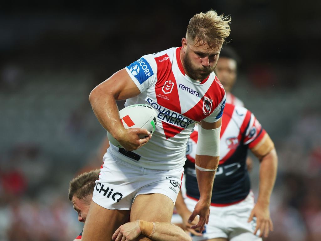 De Belin in action for the Dragons. (Photo by Mark Metcalfe/Getty Images)