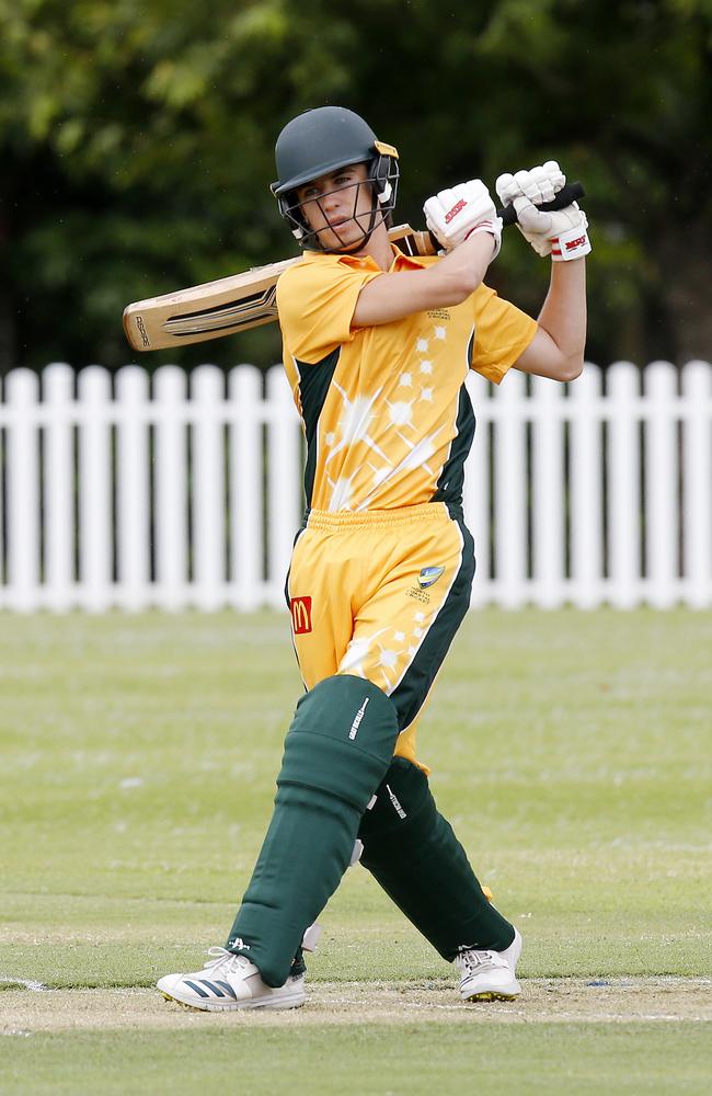 Brody Felton playing for North Coastal in Bradman Cup Cricket (New South Wales) earlier this year. Picture: John Appleyard