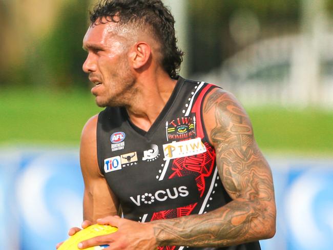 Harley Bennell has been a standout for the Tiwi Bombers. Picture: Glenn Campbell