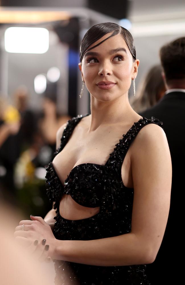 Steinfeld wore her hair in a slick bun. Picture: Emma McIntyre/Getty Images for WarnerMedia