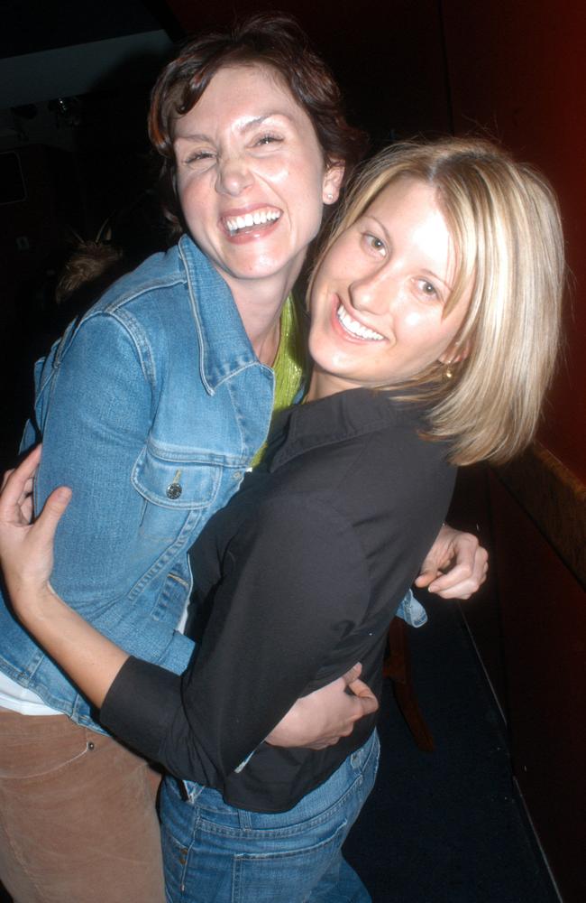 Pru Edwards and Amanda Pickering enjoy their night a Vibes nightclub in July 2004. Picture: Sharyn Rosewarne.