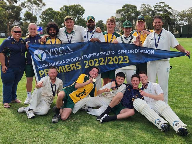 The victorious Yarraville Club. Picture: Ben Higgins