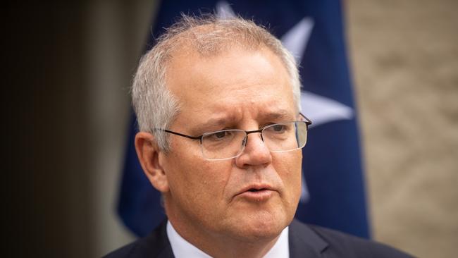 Standing firm... Prime Minister Scott Morrison.