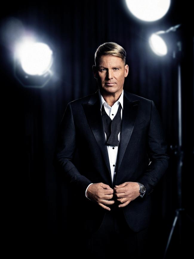 Shane Warne gets ready to launch his men’s fragrance SW23. Picture: Supplied