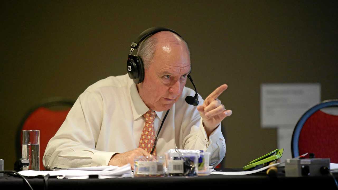 A DAY IN THE LIFE: Alan Jones courts controversy as part of his job as a shock jock. Picture: Jonathan Ng