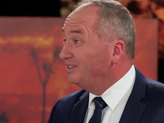 Barnaby Joyce spruiked the benefits of coal exports. Picture: 60 Minutes