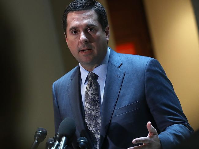 US Representative Devin Nunes says there is no evidence Donald Trump’s campaign colluded with Russia. Picture: AFP/Getty/Win McNamee